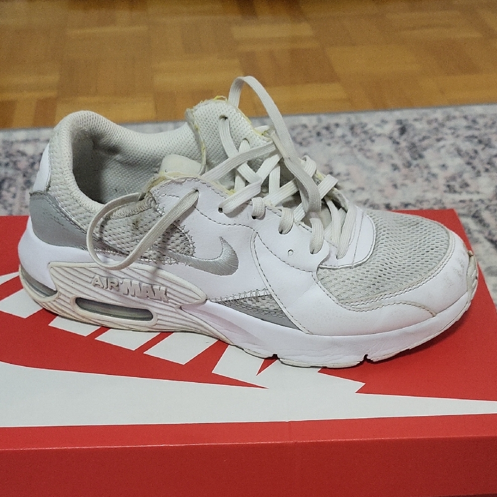 Nike Air Max White and Gray Sneakers